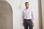 Premier Workwear Herrenhemd Slim-Fit Oxford Streifen, Oxford Blue (ca. Pantone 7453C) S, PW238 – Bild 2